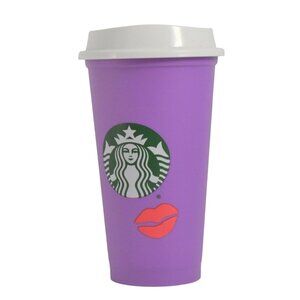 Starbucks 2021 Valentines Day Reusable Kiss Color Changing Cup Grande 16oz
